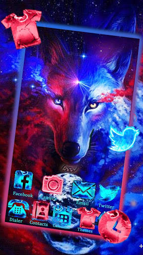 Neon, Fire, Wolf Themes, Live Wallpaper screenshot 2