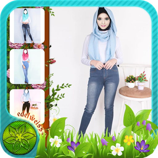 Hijab Jeans Beauty Camera icon