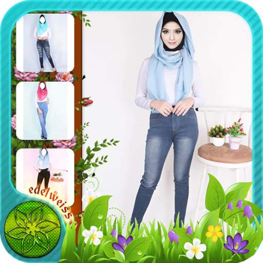 Hijab Jeans Beauty Camera 1 تصوير الشاشة