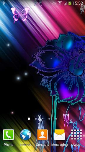Neon Butterfly Live Wallpaper screenshot 3