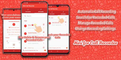 Mini For Call Recorder - Automatic स्क्रीनशॉट 1