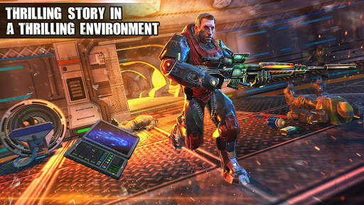 Cyberpunk Shooting: Hero Hunters Robots War Gun screenshot 5