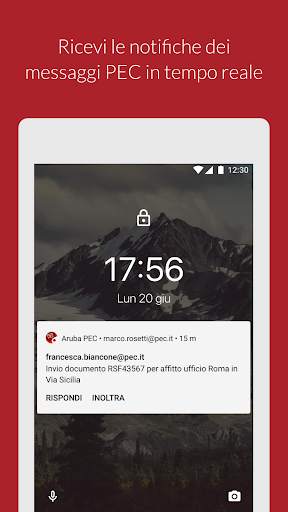 Aruba PEC screenshot 2