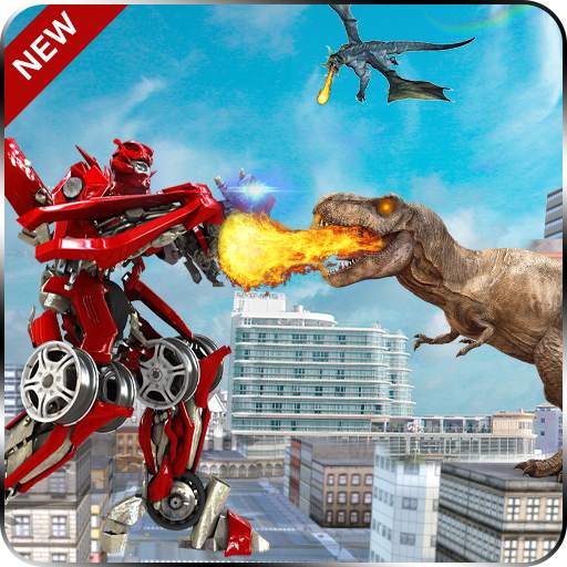 Red Robots Ranger Dino Shoot 21- Dinosaur lite 21 1.0.1