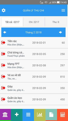 Money tracking (Quản lí chi tiêu) स्क्रीनशॉट 6