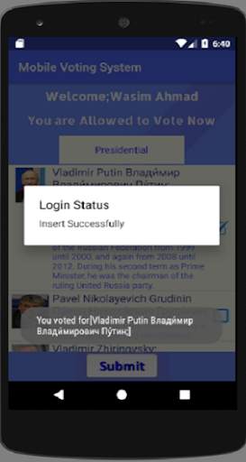 Mobile Voting System screenshot 8