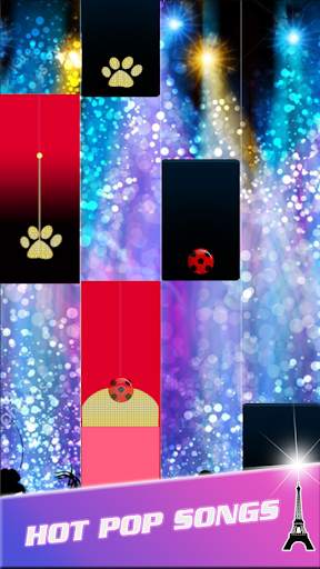 Piano Ladybug Noir Tiles - Season 2 screenshot 2