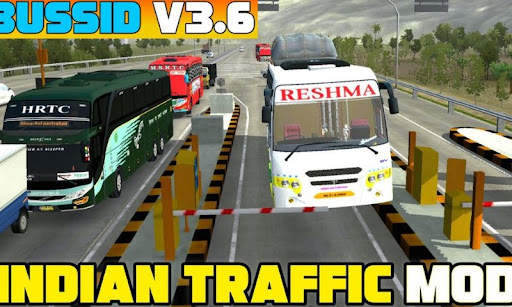 Mod Bussid Indian Traffic screenshot 2