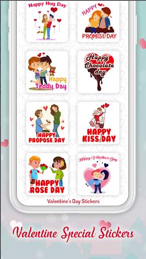 Stiker WA Love valentine classic 2020 screenshot 1
