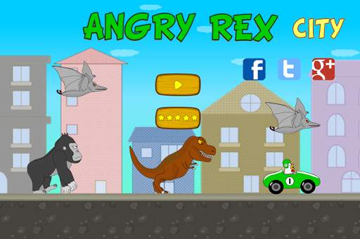 Angry Rex City स्क्रीनशॉट 1