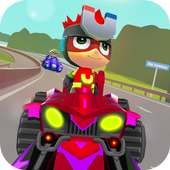 Superhero Car Racing: Toon Robot Car Transform logo