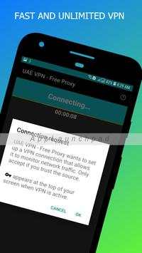 UAE VPN - Free Proxy скриншот 2