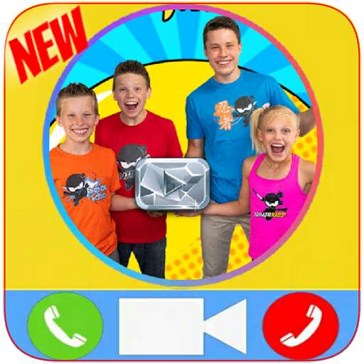 Chat with Ninja Kidz 📱 Fake Video Call 2.0