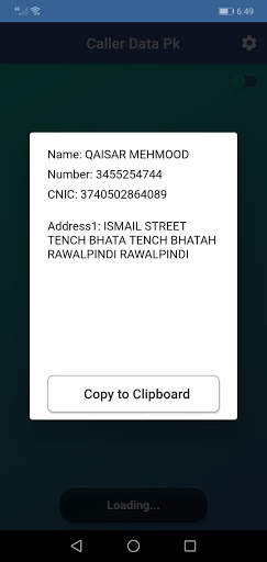 Caller Data Pakistan screenshot 3