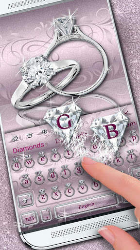 Diamond Ring Keyboard Theme screenshot 2