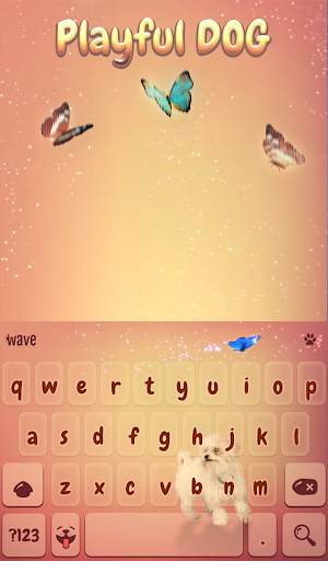 Playful Dog Animated Keyboard   Live Wallpaper screenshot 2