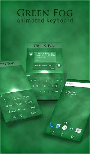 Green Fog Animated Keyboard स्क्रीनशॉट 1