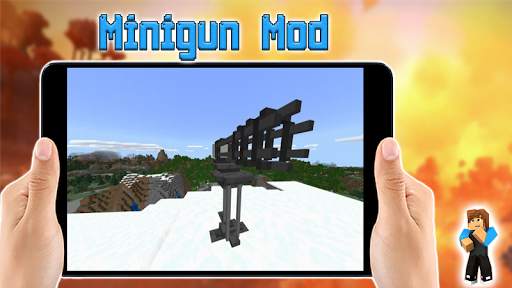Minigun Mod for Minecraft PE screenshot 2