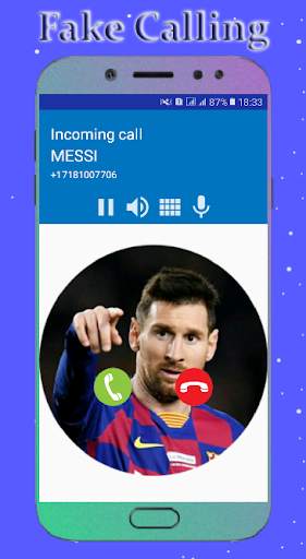 Messi Call You: Fake Video Call screenshot 1