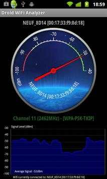 Droid Wifi Analyzer screenshot 1