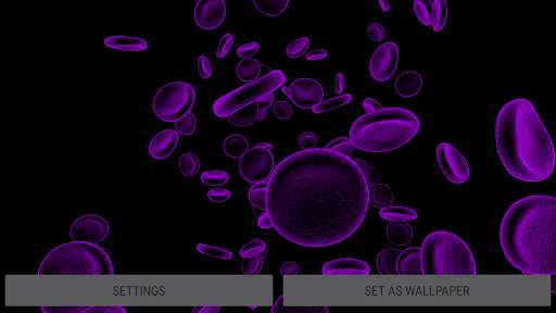 Blood Cells Particles 3D Parallax Live Wallpaper screenshot 14