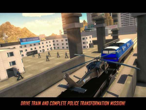 Robot Police Train Transformation FPS Shooter screenshot 10