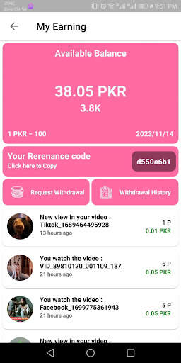 Watch Shorts & Earn Money स्क्रीनशॉट 5