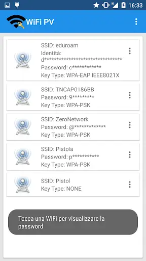WiFi Password Viewer [ROOT] screenshot 1
