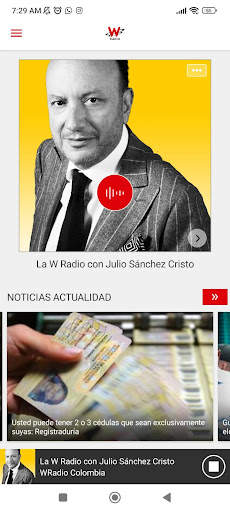 WRadio Colombia screenshot 1