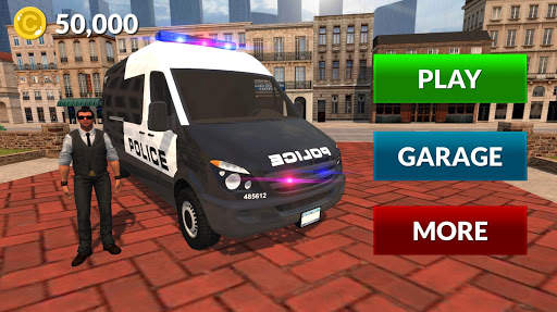 American Police Van Driving: Offline Games No Wifi screenshot 4