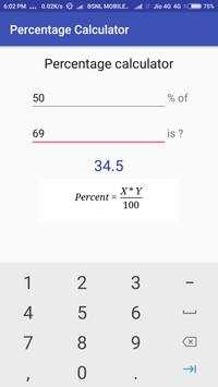 Percentage calculator screenshot 2