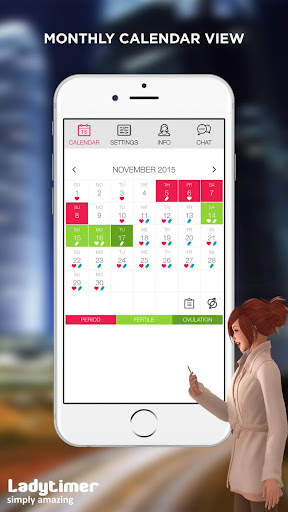 Ladytimer Period Calendar screenshot 2