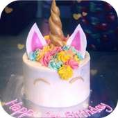 Unicorn Birthday Cake logo
