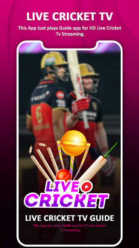 Live Cricket TV  -HD Live TV In Hindi screenshot 1