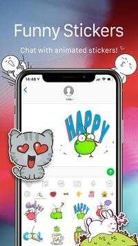 OS12 Messenger for SMS 2019 - Call app screenshot 3