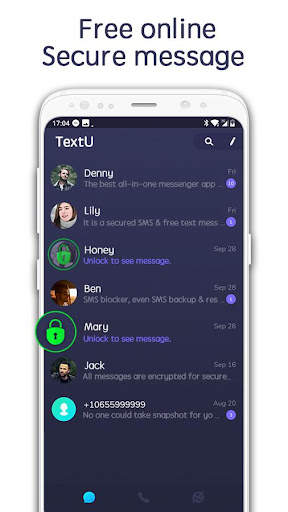 TextU - Private SMS Messenger screenshot 4