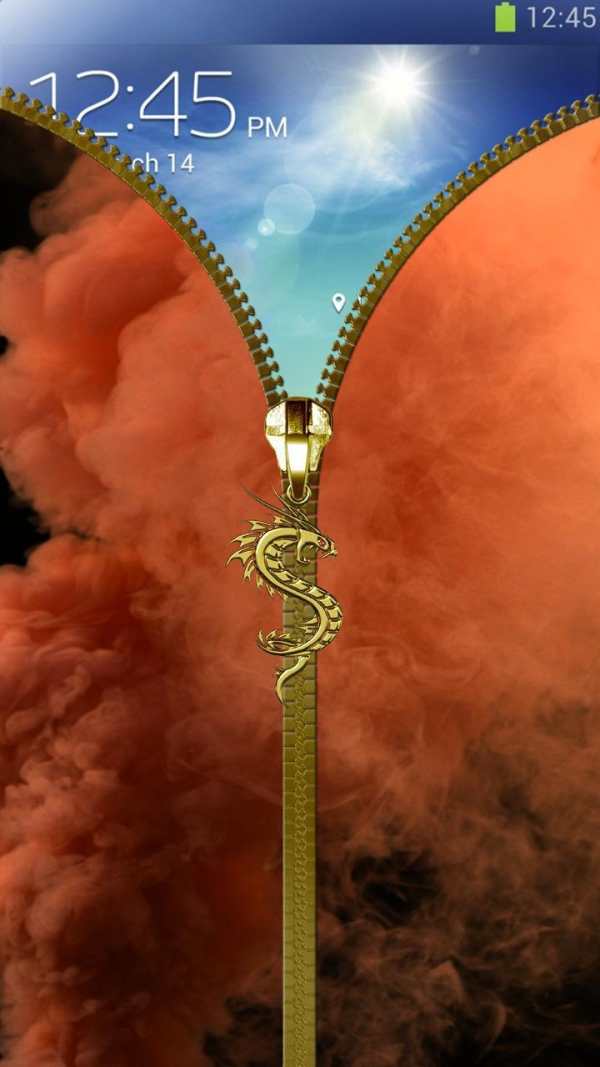 Smoke lock screen. Zipper 4 تصوير الشاشة