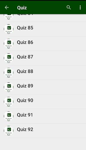 Pakistan Studies MCQs screenshot 6