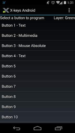 X-keys Android screenshot 1