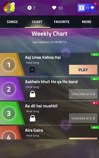 Hindi Song Tile:Piano Tile In  screenshot 5