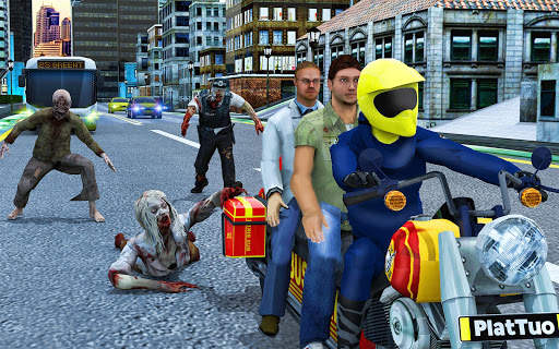 Bus Bike Taxi Bike Games screenshot 6