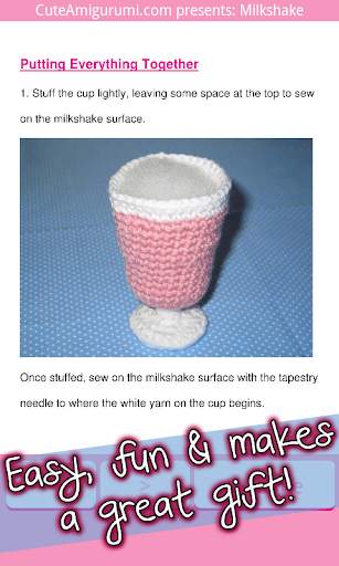 Milkshake Amigurumi Pattern screenshot 3