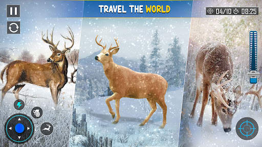 Snow Wild Animal Shooting Game 1 تصوير الشاشة