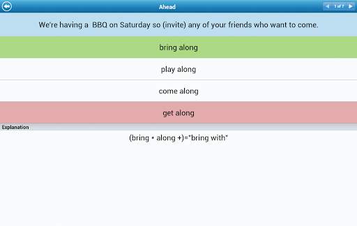 Phrasal Verbs Lite screenshot 18