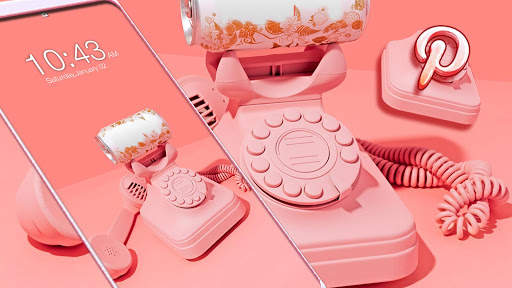 Old Pink Phone Launcher Theme screenshot 3