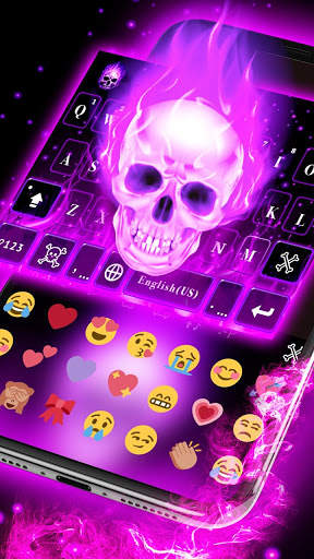Skeleton Keyboard Theme स्क्रीनशॉट 4