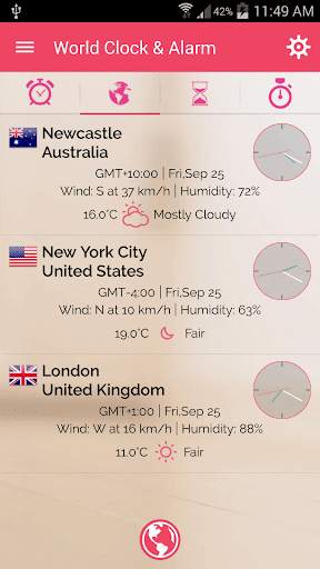 World Clock: Stop Watch, Timer, Alarm & Widget screenshot 5