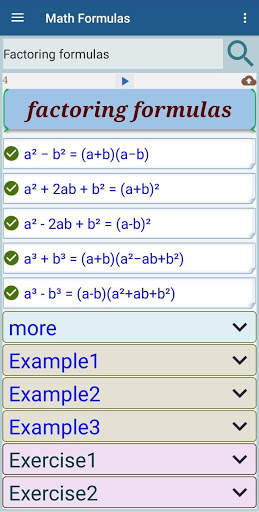 Math Formulas- Exercices 2020 screenshot 4
