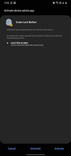 Screen Lock Button: Fingerprint, FaceId 5 تصوير الشاشة