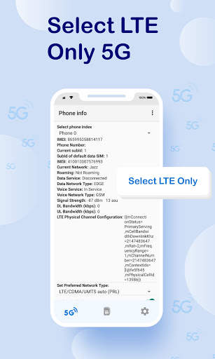 5G Force LTE Only-5G-4G-3G wifi Network Mode screenshot 3